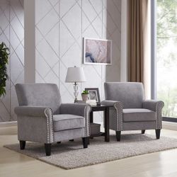 Monroe Fabric Club Chair, 1 pc, Gray