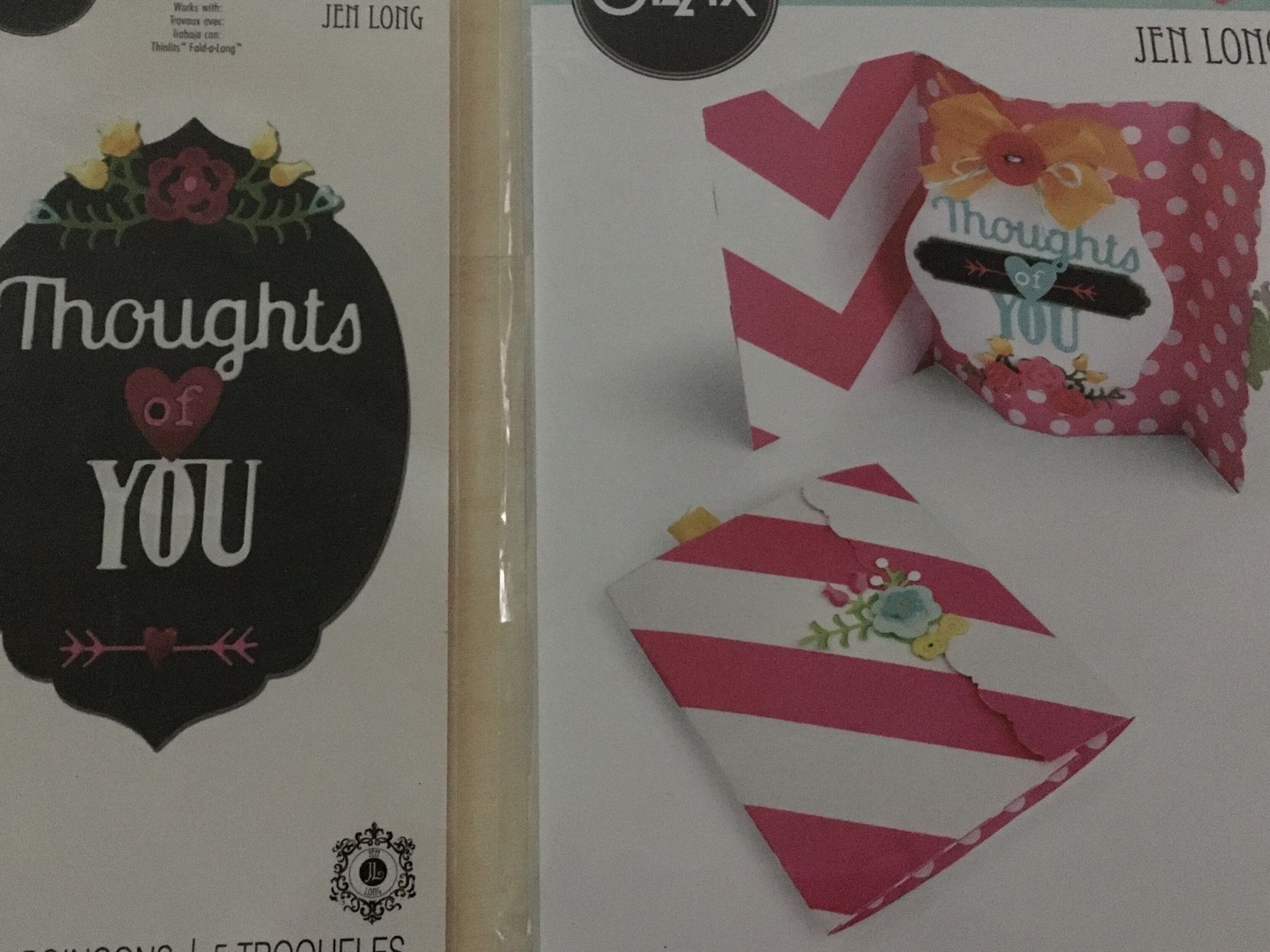 Sizzix Thinlits Jen Long Fold A Long and Word Phrase Dies