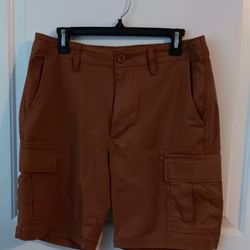 OLD NAVY BROWN STRAIGHT CARGO MEN SHORT SIZE 31