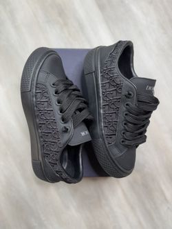 Black Dior Pattern Sneakers 