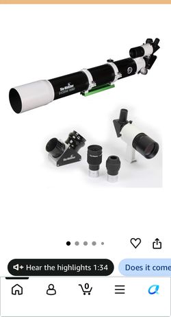 Sky-Watcher EvoStar 100 APO Doublet Refractor Telescope With AX-GTI tracking mount