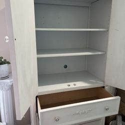 WOODEN ARMOIRE FOR LINENS, BEDROOM OR NURSERY…GREAT QUALITY