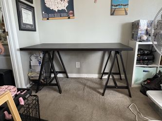 Black IKEA desk