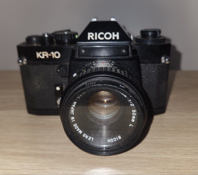 Vintage Ricoh KR-10 Camera with 50mm Lense (Untested)