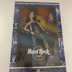 New 2005 BARBIE HARD ROCK CAFE COLLECTOR Doll W/Hard Rock Collector Pin NRFB