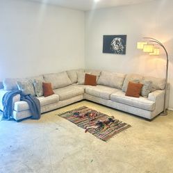 Cream Sectional Couch 