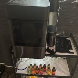 GE Black Stainless Opal Icemaker With Side Tank
