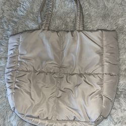 Beige/Cream Puffer Bag/Purse