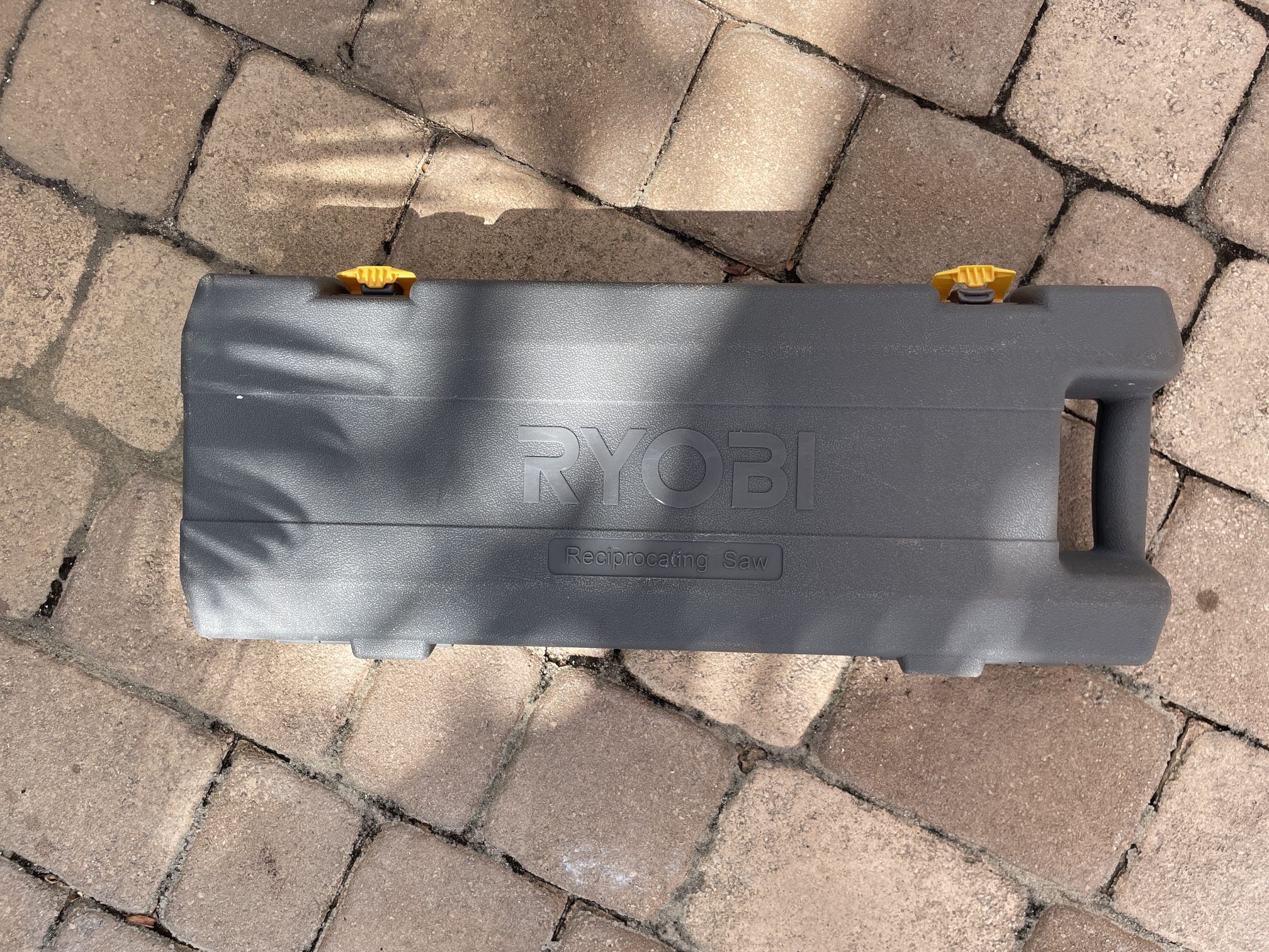 Gray Ryobi Hard Plastic Case For Reciprocating Saw