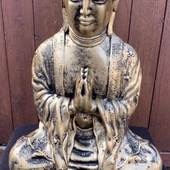Large Painted Buddha Statue