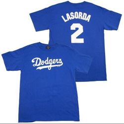 Los Angeles Dodgers Tommy Lasorda #2 Shirt Medium-4XL $20