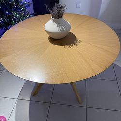 Dining table with chairs great for a project.
