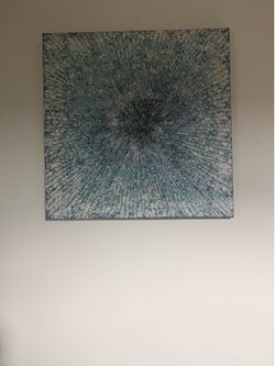 Teal wall art