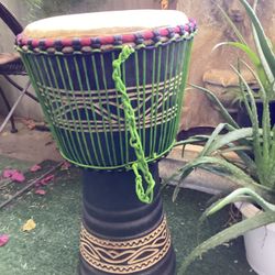 DJEMBE -     Drum.   - Handmade  - Bright Tone- Happy Lively Sound, Colorful 