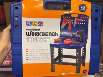 Play22 Construction Workbench Tool Set 76 Pieces
