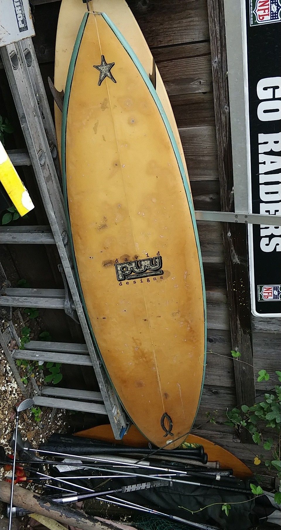 David Puus designed surfboard