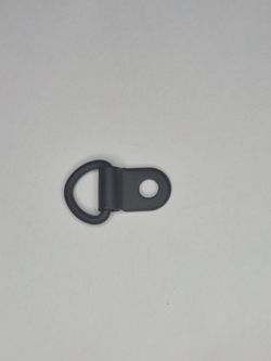 12 Sets 13mm Mini D-Ring Mounting Loops Matte Black With Rivets