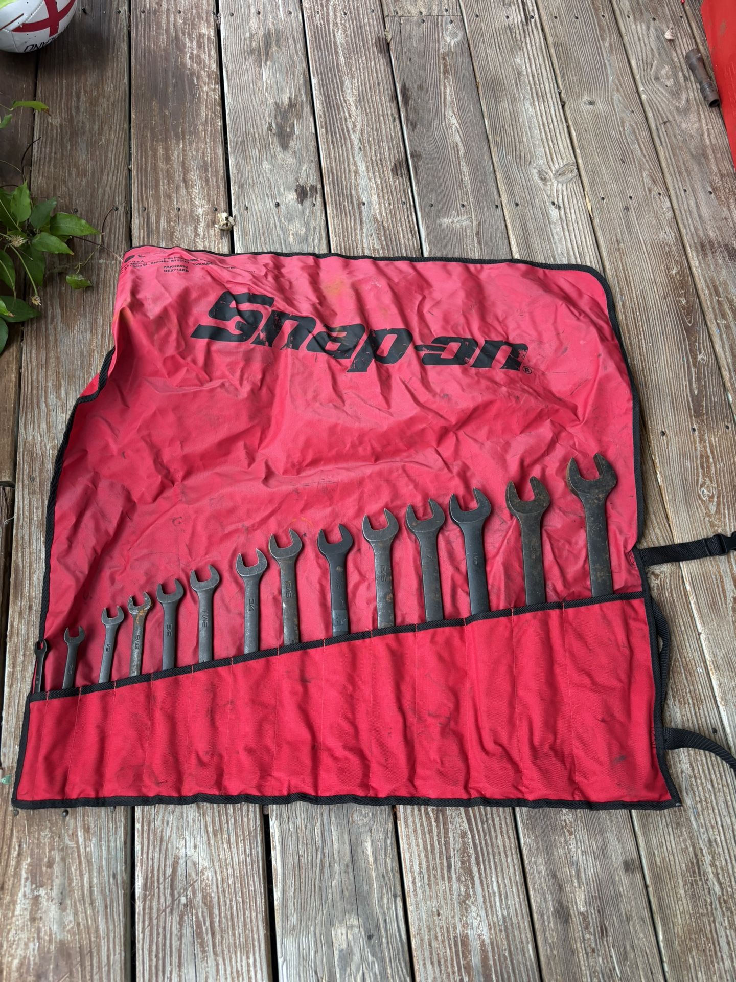 Snap On Wrench Set Sae