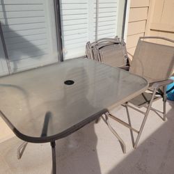 Patio Table and 4 Chairs