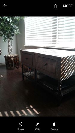 Gorgeous NEW Solid Wood End Tables $275.