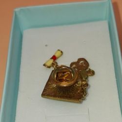 Vintage Graduation Pin "99"Enamel Cap,