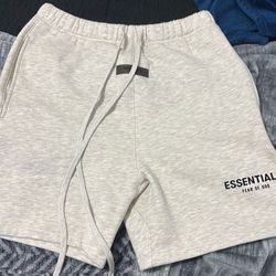 White oatmeal essential shorts White oatmeal essential