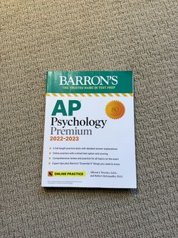 Barron's AP Psychology Premium 2022–2023 — $10