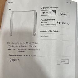 LG Stacking Kit For Most 27