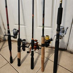 Ultra Light Fishing Pole With Reels Good For Lake Fishing Take It All Lot For $120