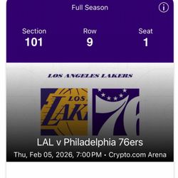Lakers Vs Philadelphia 76ers
