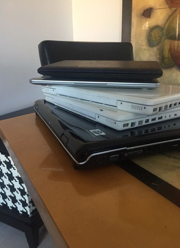 6 old laptops