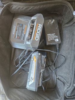 Ridgid charger an battery 18 volt