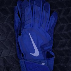 Blue Baseball Batting Gloves