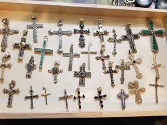 Sterling silver crosses each$45