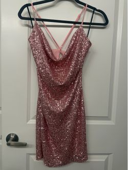 Sparkly pink dress