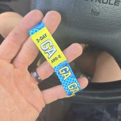2 Tortuga music Fest Wristbands Keith Urban Tonight Luke Combs Sunday