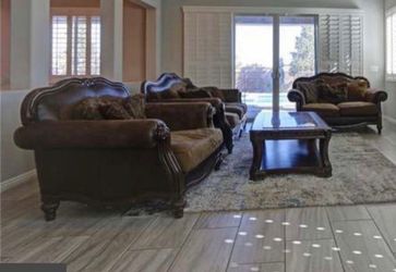 Living room set (sofa, loveseat & chair, coffee table)