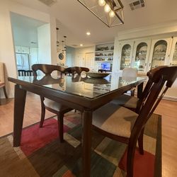 Dining Table With Glass Too