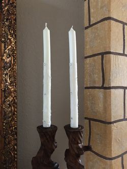 Set of 2 pillar candles