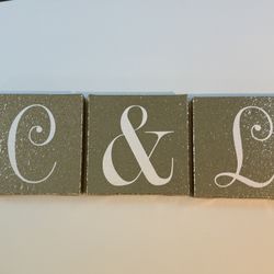 Sequined Letter Decor