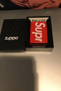 Supreme Zippo red