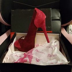 Annalisa J.M Suedette Colour Block Platformed Heels