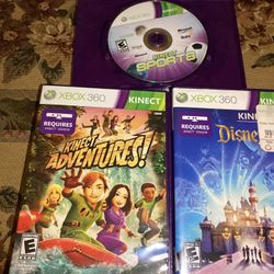  Kinect sports Adventures! And Disneyland Adventures for Microsoft Xbox 360