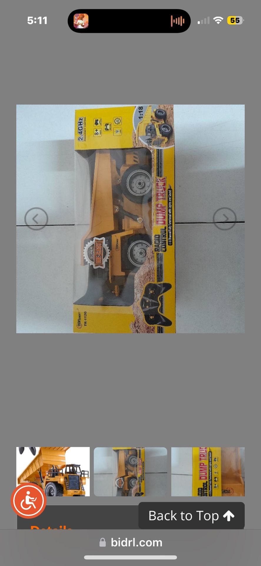 Remote Control Dump Truck