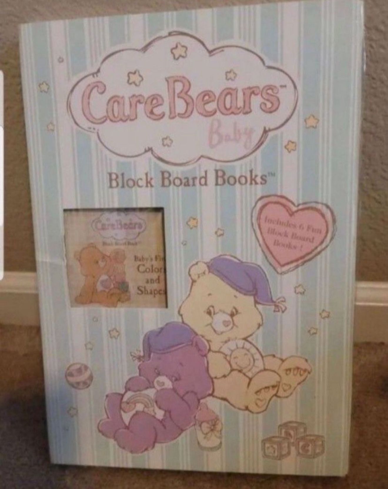 Care Bears Block Board Books-New