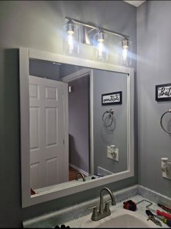 White Frame Mirrors Brand New