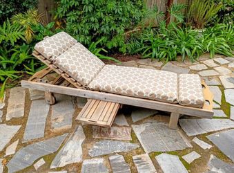 Teak Warehouse Malibu Outdoor Patio Chaise Lounge - Grade A Teak