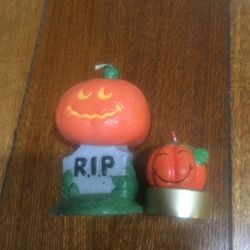 Halloween Pumpkin Candies, Set Of Two 
