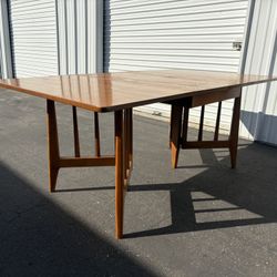 Mid-Century Modern Drop Leaf Dining Table