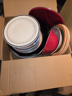 Assorted Dishes and Knives